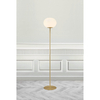 Podłogowa lampa Alton 2010514001 szklana kula do salonu mosiądz