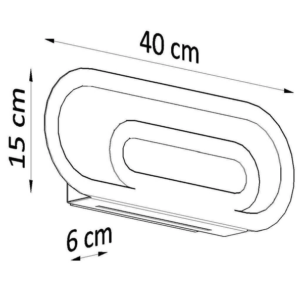 Biała lampa ścienna SL.0931 nowoczesny kinkiet do salonu
