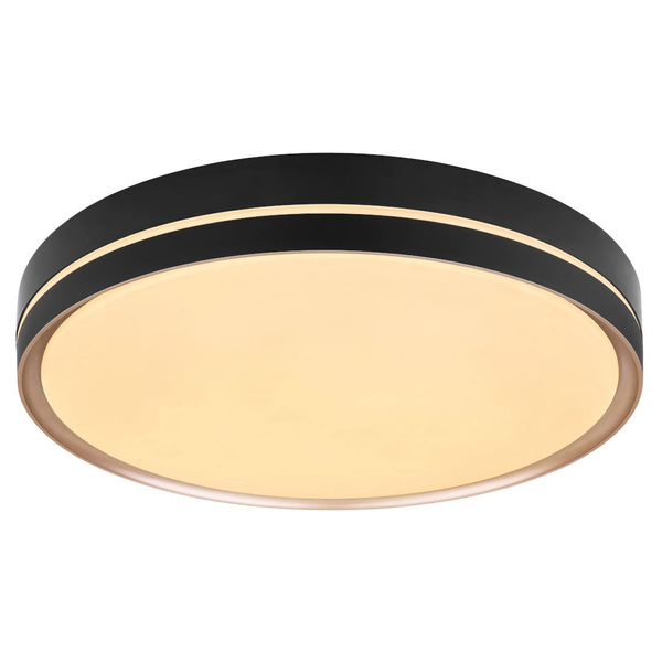 Minimalistyczna LAMPA sufitowa MANNI 41759-40 Globo metalowy plafon LED 40W 2700K - 6500K do salonu czarny