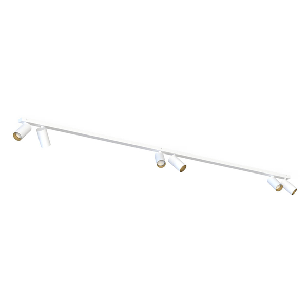 Lampa sufitowa do garderoby Mono 7777 ruchome tuby metalowe białe