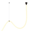 Lampa wisząca wąż ledowy SNAKE MD1021-4 black czarna metal PVC LED 60W 3000K 4M do jadalni