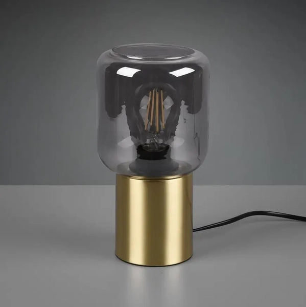 Loftowa lampka nocna Nico R50591008 RL Light szklana złota przydymiona