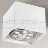 Natynkowa LAMPA sufitowa YATOMI 7133 Shilo regulowana OPRAWA kwadratowa SPOT metalowa kostka cube biała