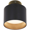 LAMPA sufitowa JENNY 12015B Globo metalowa OPRAWA tuba LED 8W + 4W 3000K 4000K spot czarny