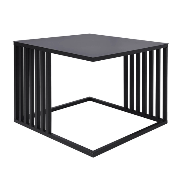Designerski stolik do salonu Kaja Home KS-18 STOLIK Kaja metalowy czarny