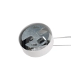 Lampa szklana wisząca Mapa biała 1xE27 42W okrągła nad wyspę kula ball 32122