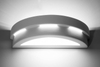 Kinkiet LAMPA ścienna SL.0002 półokrągła OPRAWA ceramiczna przyścienna biała
