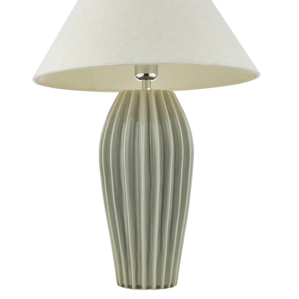 Ceramiczna lampa stołowa Rosario ROS4239-CLE1633 Dar Lighting tkanina szary