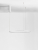 Biała lampa wisząca TOLUCA LE42783 do sypialni LED 36W 3000K ring