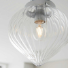 Łazienkowa lampa sufitowa Chestona 96489 Endon szklana IP44 przezroczysty chrom