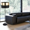 Lampa podłogowa loft Hilton 5465 TK Lighting okrągła czarna złota