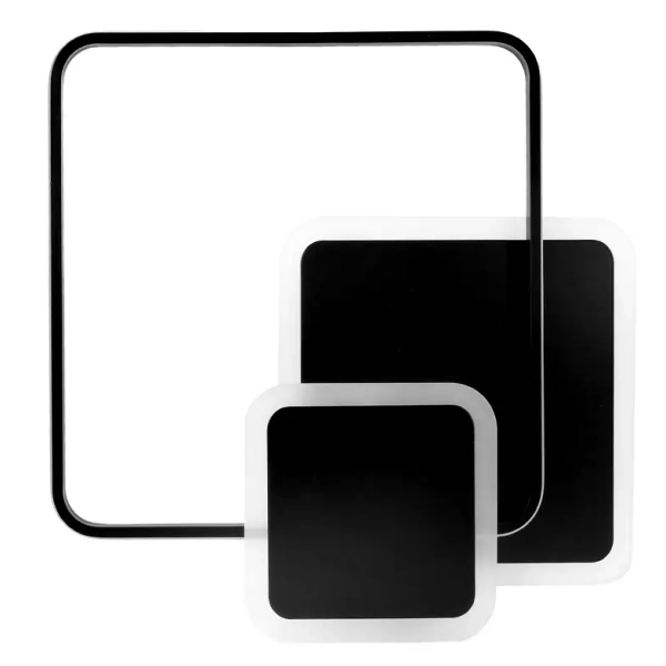 Dekoracyjna lampa sufitowa z pilotem 445 LED 72W 3000-6500K czarna