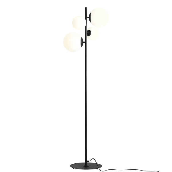 Czarna lampa loftowa Bloom 1091A1 Aldex podłogowa stojąca do sypialni