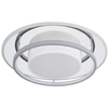 LAMPA sufitowa LEOLA 48017-60R Globo metalowa OPRAWA okrągła LED 60W 3000K - 6000K z pilotem biała