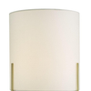 Metalowa lampa stołowa MICHAELA MIC4135 z abażurem złoty biały