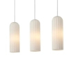 Potrójna lampa wisząca Miella 2412533001 szklana biały