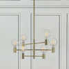LAMPA wisząca CAPITAL 106418 Markslojd metalowa OPRAWA industrialna ZWIS 6-punktowy żarówki bulbs sticks złoty