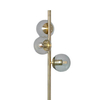 Podłogowa lampa Milano ABR-LSP-3XE27 Abruzzo kule złoty przezroczysty