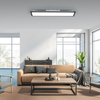 Sypialniana lampa sufitowa Flat LED 14W 3000K prostokąt czarny
