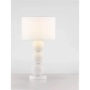 Lampka nocna z abażurem CELVIRO LE45306 kule papierowe z tkaniny biały