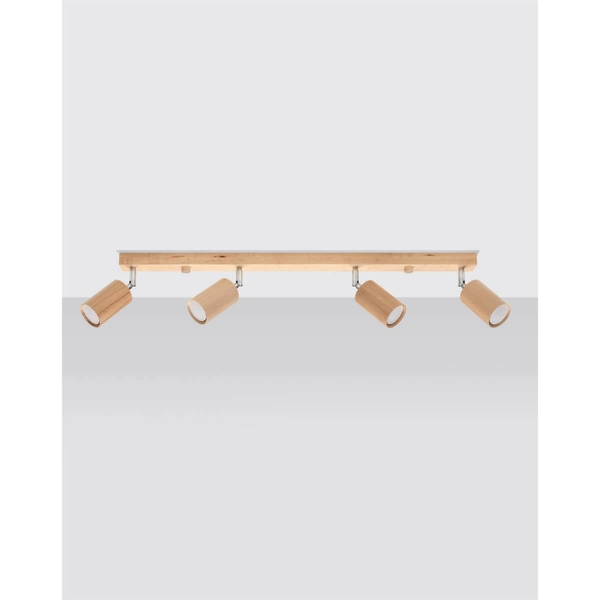 Drewniana lampa sufitowa SL.1042 regulowana do jadalni