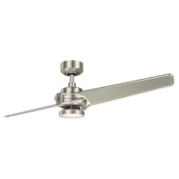 Lampa z wiatrakiem Xety nikiel KLF-XETY-56-BN 10W 4000K na pilot
