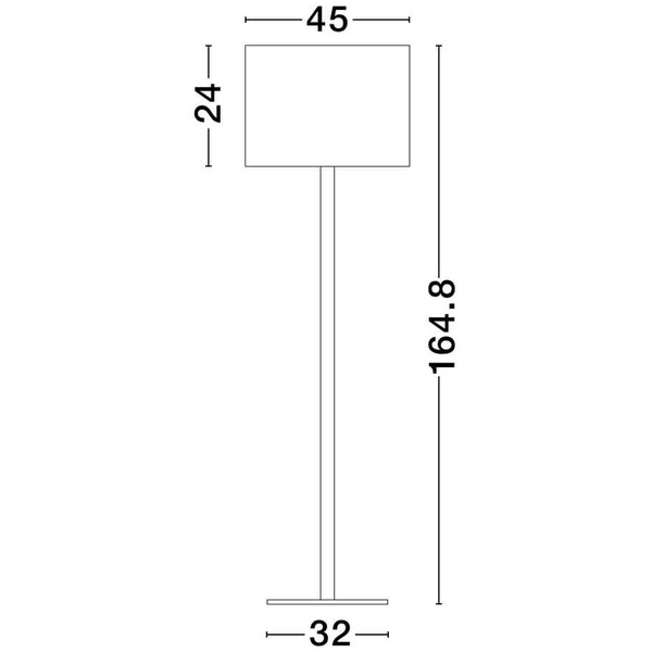 Lampa podłogowa do sypialni GUAVIARE LE44952 z abażurem czarna