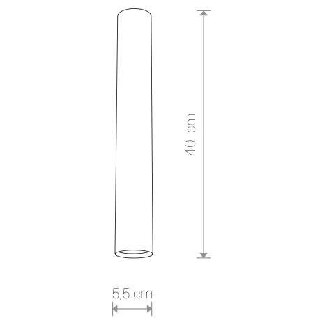 Spot LAMPA sufitowa EYE L 6838 Nowodvorski metalowa OPRAWA tuba czarna