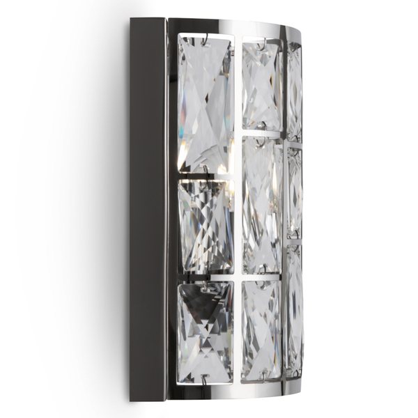 lampa ścienna Gelid MOD184-WL-01-CH glamour przeźroczysty