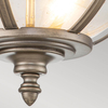 Lampa sufitowa szkło Halleron KL-HALLERON-F-BU Kichler IP44 przezroczysty brąz