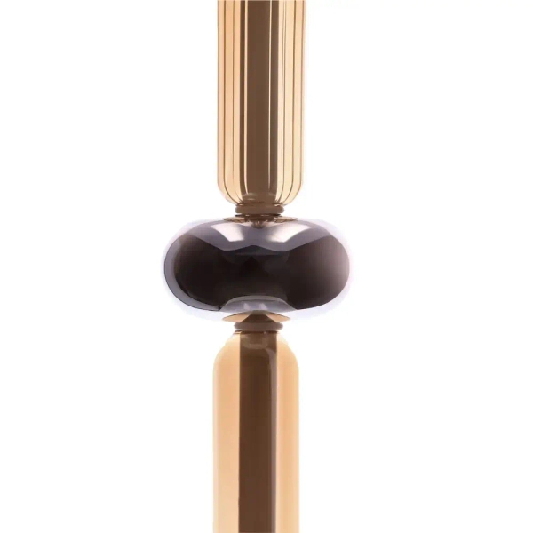 Wisząca lampa szklana KELLY złota przydymiona 31-54531 3xLED 8W 2700K na stół