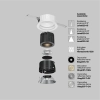 Ledowe oczko sufitowe Wise DL057-7W3K-W LED 7W 3000K biała