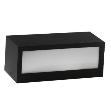 Prostokątna lampa ścienna VENTA AZ4350 Azzardo IP54 czarny
