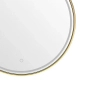 Ledowe lustro ścienne 60cm D2338-60 LED 36W CCT nad umywalkę IP44 złoty