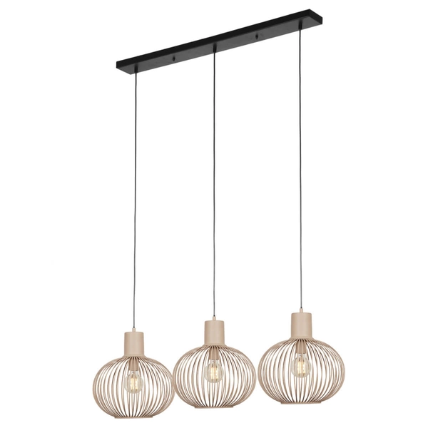 Wisząca lampa na listwie GILA 365700366 Trio bańki do salonu beżowa