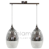 Lampa wisząca CELIA 32-51578 szklana zwis sufitowa krople łezki chrom