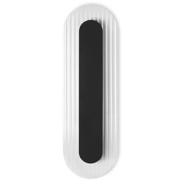 Szklana naścienna lampa Riflo RIWA62004 LED 3W 4000K czarna biała