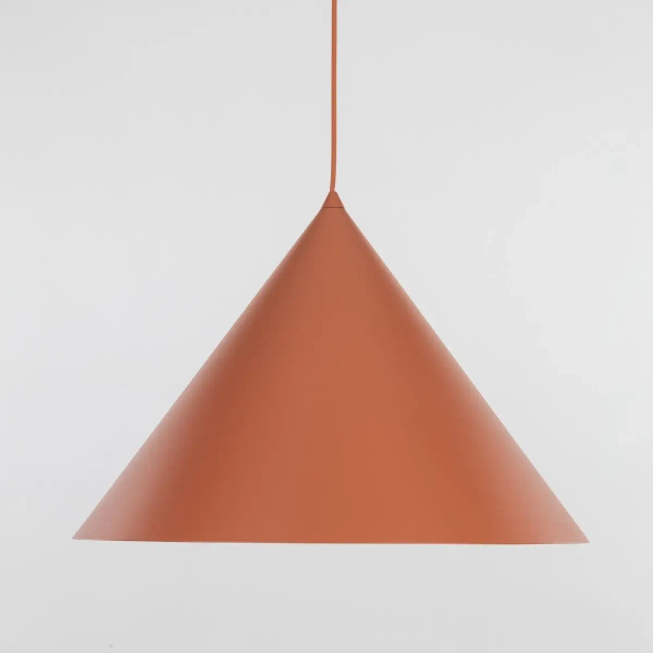 Metalowa lampa wisząca CONO 10089 trójkątna ceglany