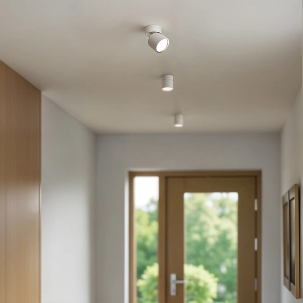 Lampa sufitowa na przedpokój 1288 z regulacją biały