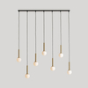 Wisząca lampa kaskada Riu 1121T40 Aldex do salonu molekuły czarna