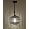 Loftowa lampa wisząca Demarius DEM0110 szklana przydymiony czarny
