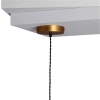 Geometryczna lampa wisząca Baciata ABR-LWS-A-BAC do sypialni bursztynowa