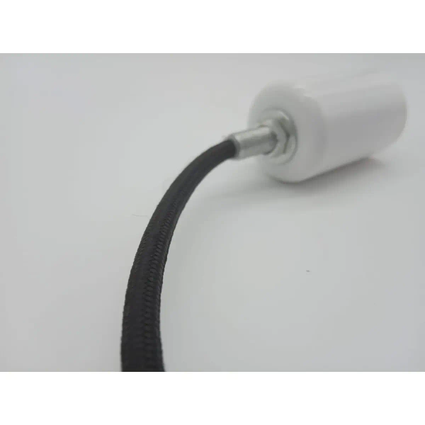 Wisząca lampa stożek Nordic Woody ST-5097B Step LED 120W drewno biała