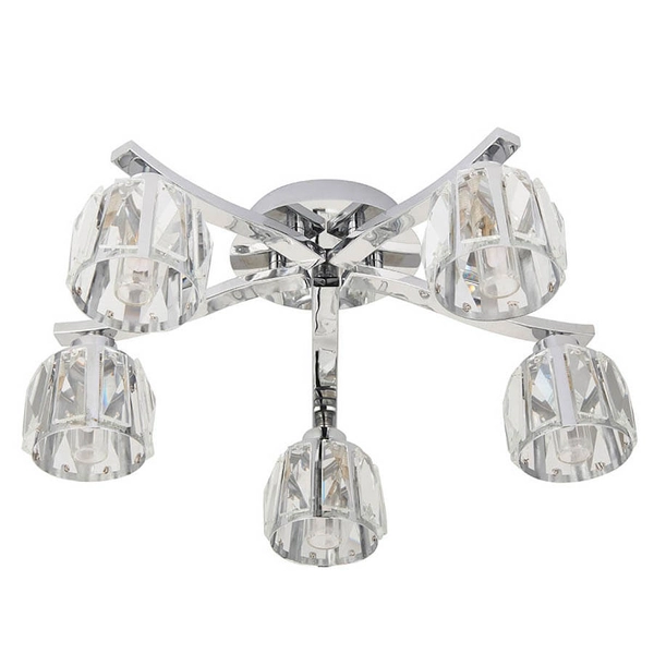 Sufitowa lampa wielopunktowa Ria 96454 IP44 chrom przezroczysty