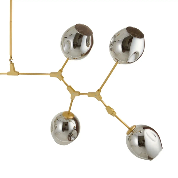 Lampa wisząca Modern Orchid ST-1232-9 gold smoky Step złota szara