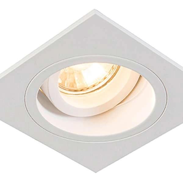 Kwadratowa lampa sufitowa CHUCK DL SQUARE 92703-N wpuszczana biała