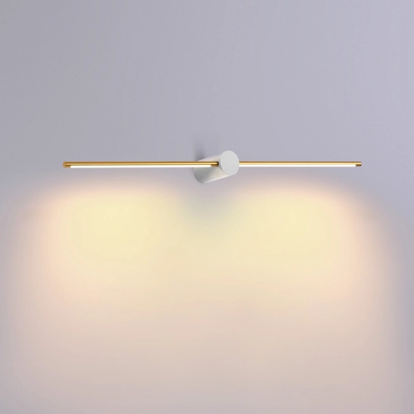 Kinkiet belka Wand 6467A1125 Elkim LED 10W 3000K sparo złoty biały