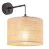 Kinkiet ekologiczny okrągły Juta 6858 TK Lighting rustykalna brązowa