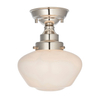 Szklana lampa przysufitowa Camberley 96171 srebrny biały