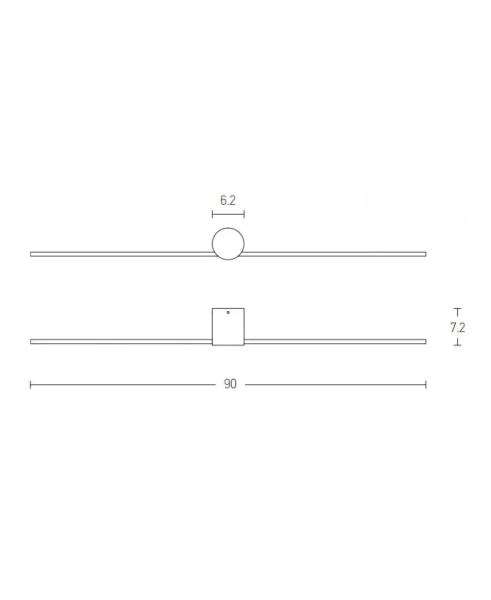 Łazienkowa ścienna lampa 20146 LED 13W 3000K podłużna IP44 czarny